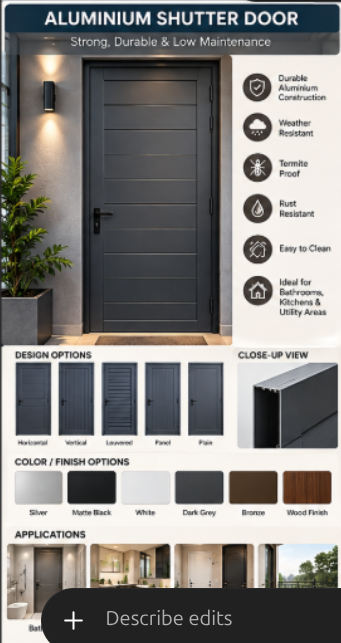 Premium Aluminium Shutter Door