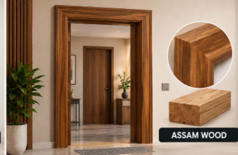 Premium Assam Wood Door Frame