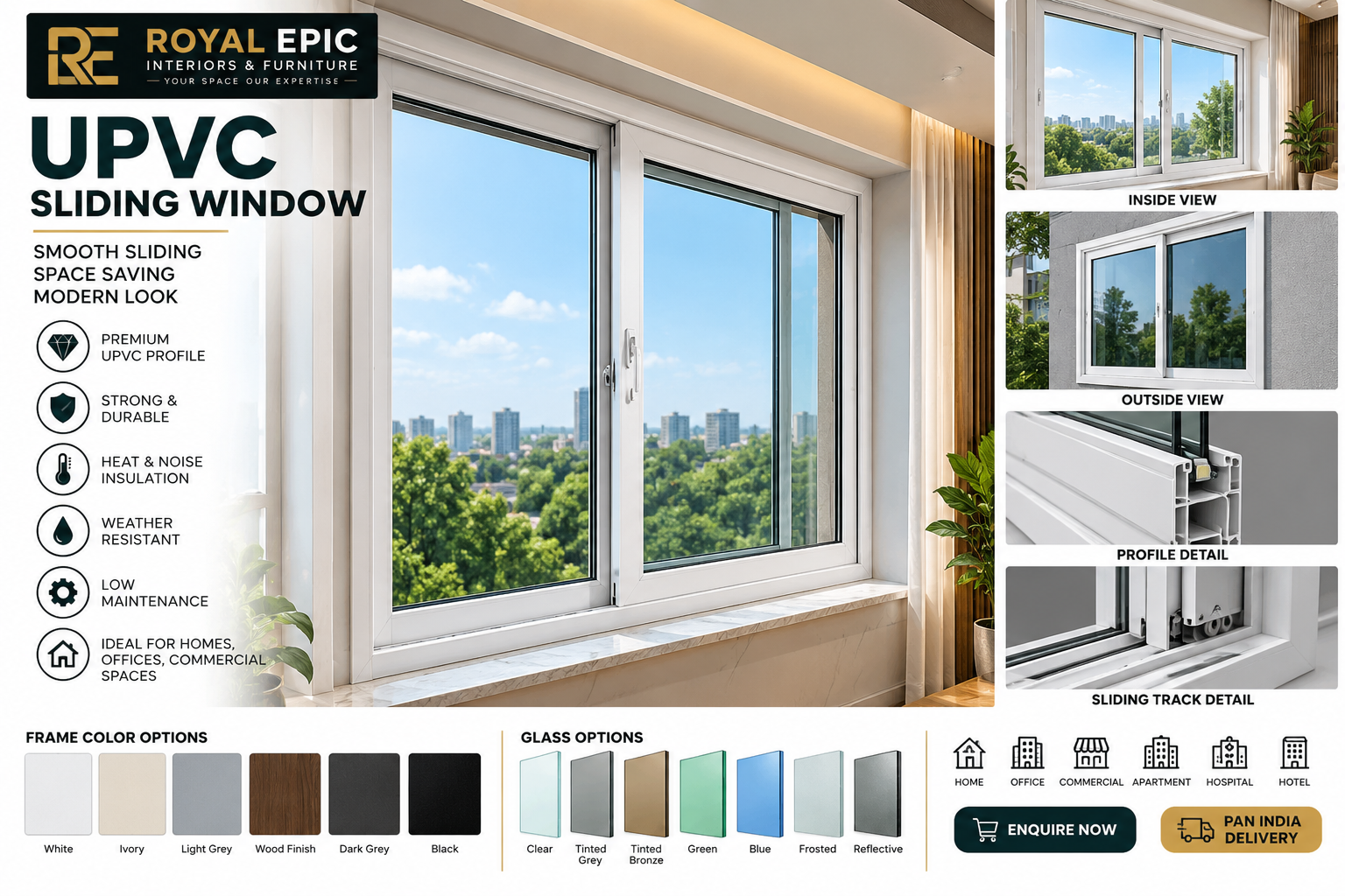 Premium UPVC Sliding Door