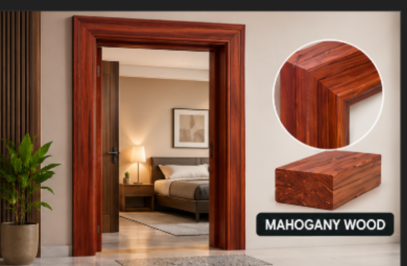 Premium Mahogany Wooden Door Frame